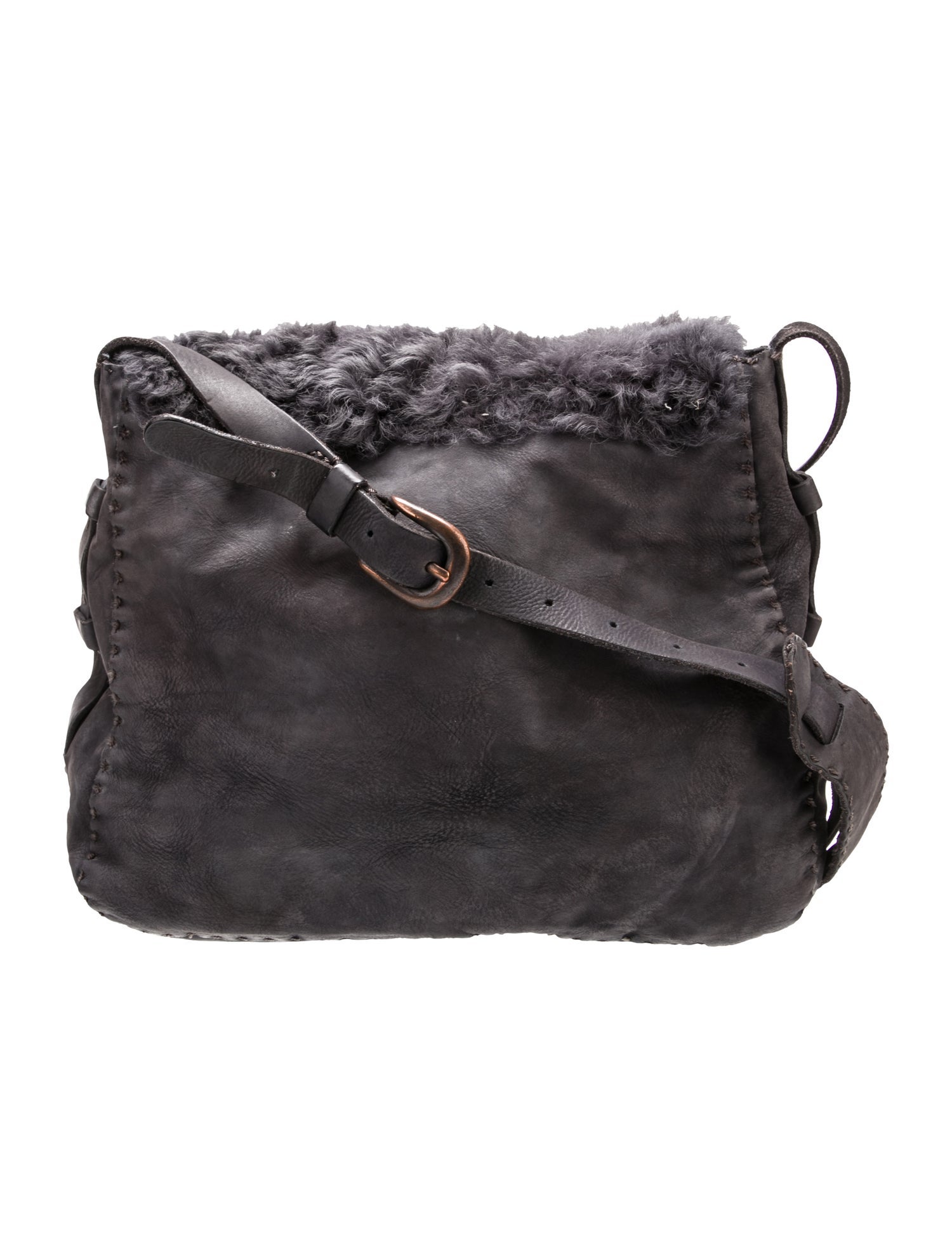 Henri Bendel Leather Messenger Bag